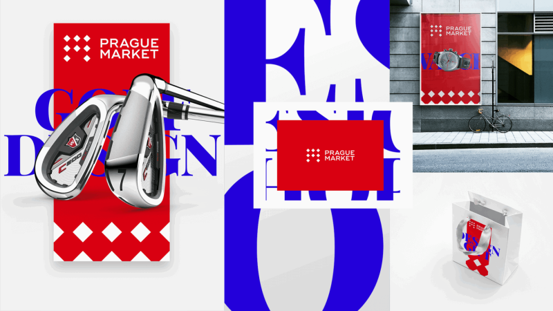 Prague Market – vizuální identita, plakáty a tiskoviny