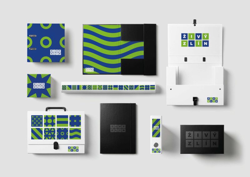 Živý Zlín – vizuální identita, tiskoviny a merchandising