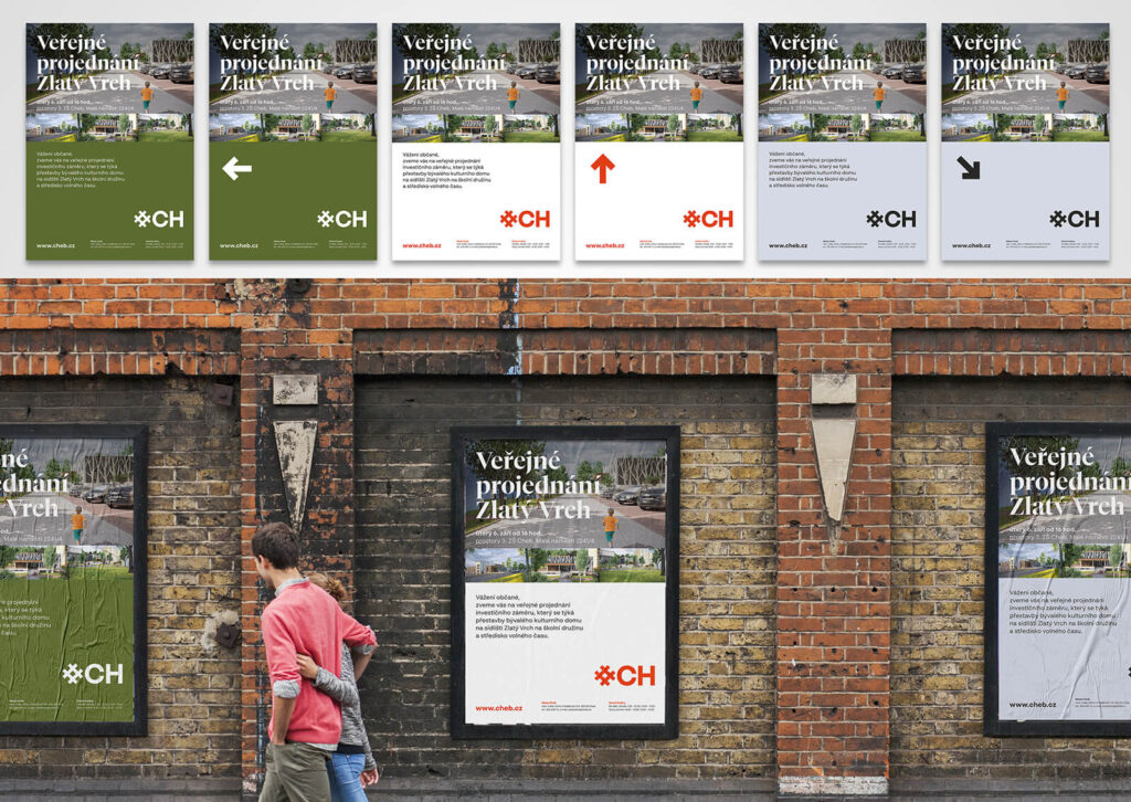 City of Cheb posters for a public consultation