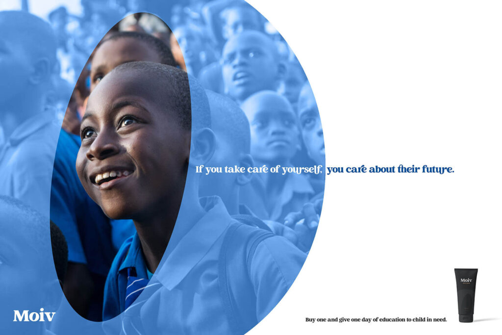 Moiv – campaign with a child portrait