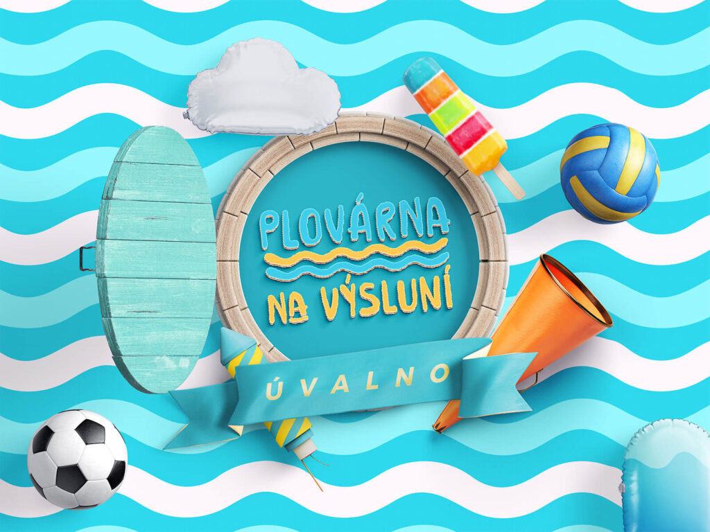 Na Výsluní swimming pool in Úvaly – key visual