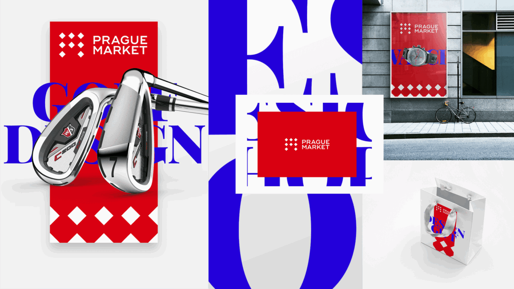 Prague Market – visual identity, posters and print materials